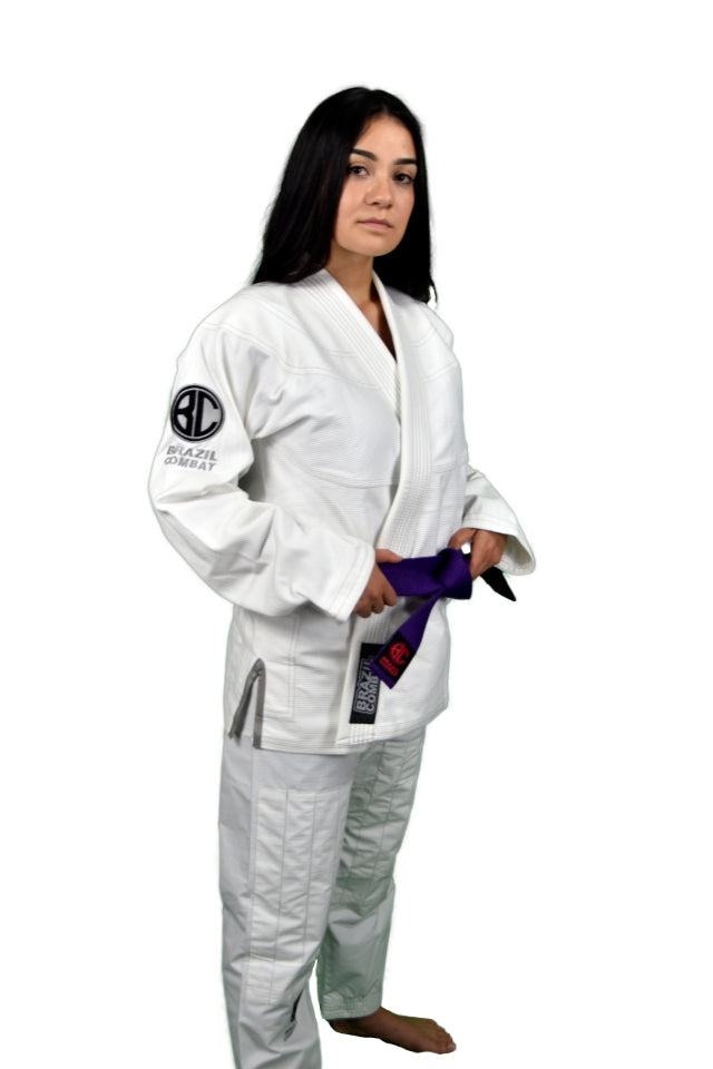 Classic Women Jiu Jitsu Gi - White - IBJJF Certified