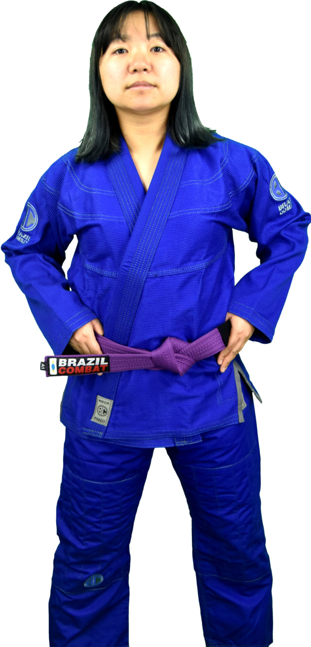 Brazil Combat Special (BCS) Women Jiu Jitsu Gi - Blue - IBJJF Certified