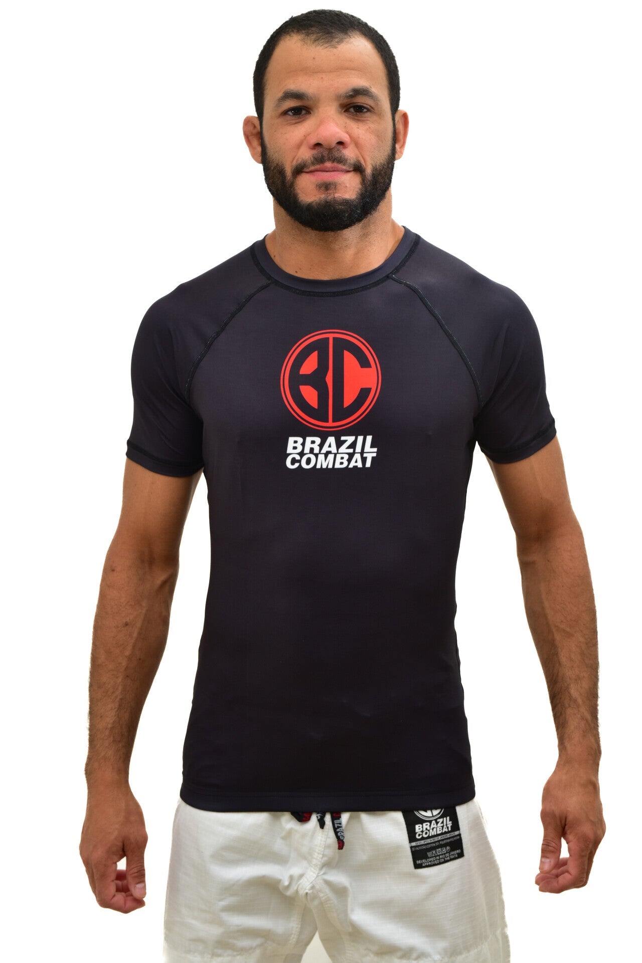 Red Shield Jiu Jitsu Short Sleeve Rashguard