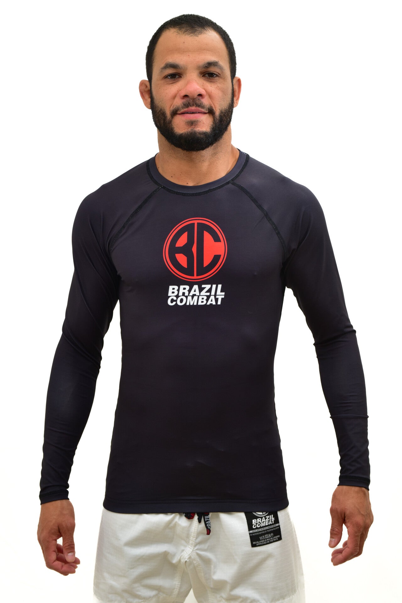 Red Shield Jiu Jitsu Long Sleeve Rashguard