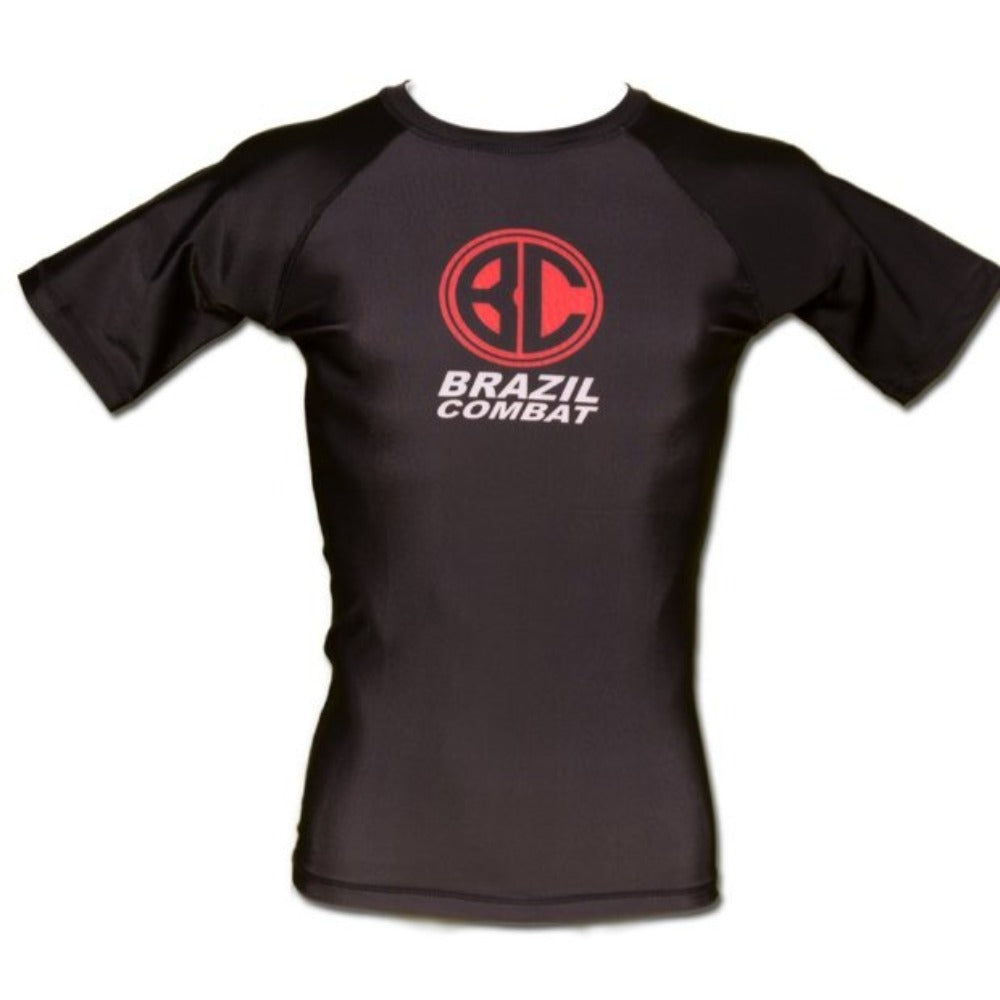 Red Shield Women Jiu Jitsu Short Sleeve Rashguard